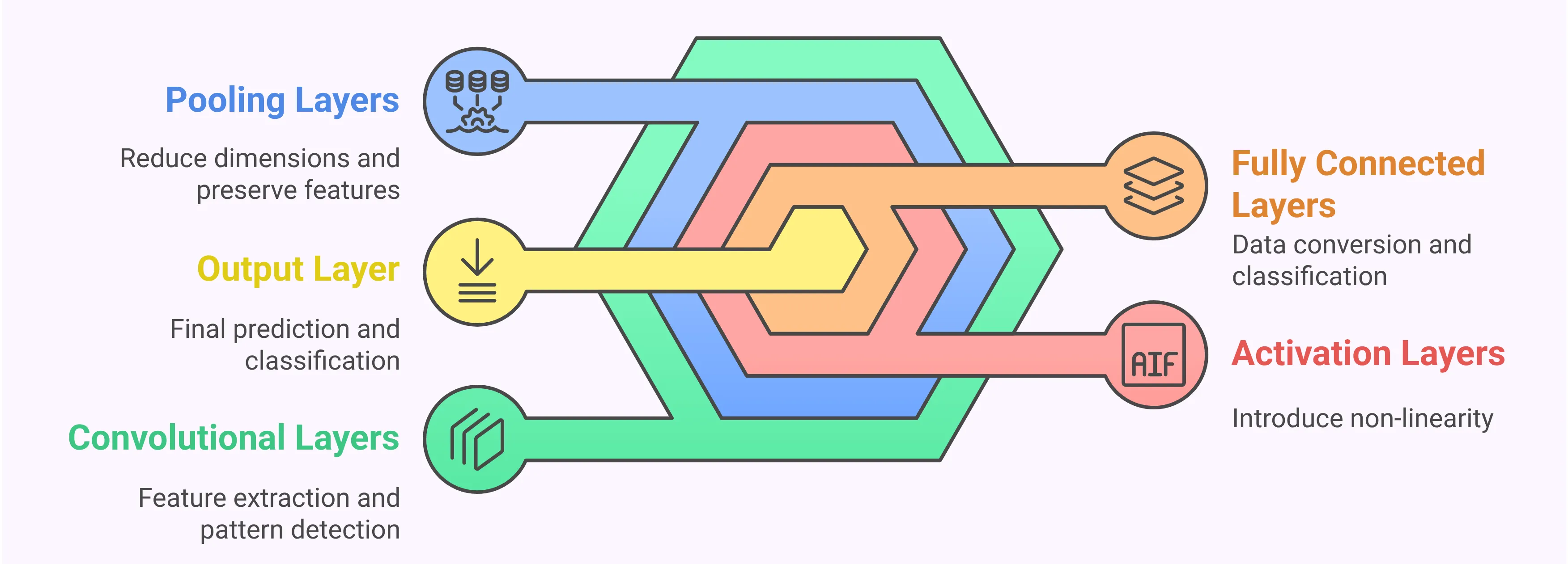 Flowchart diagram illustrating the classification process from image upload, preprocessing, CNN prediction, to displaying results